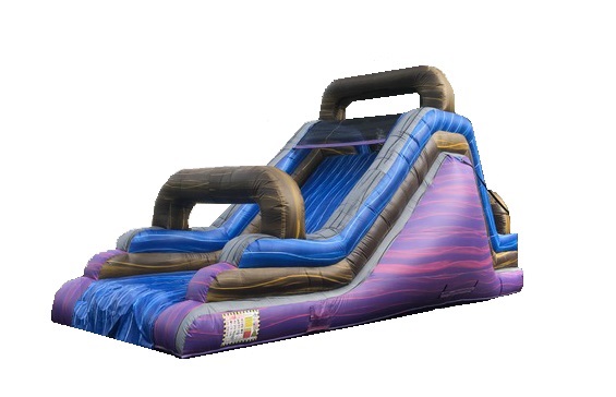 16ft Dashing Colors Inflatable Slide Rentals